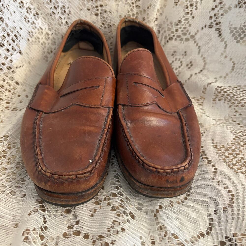 Allen Edmonds Men's US 8 Tan leather Penny Loafers Shoes
